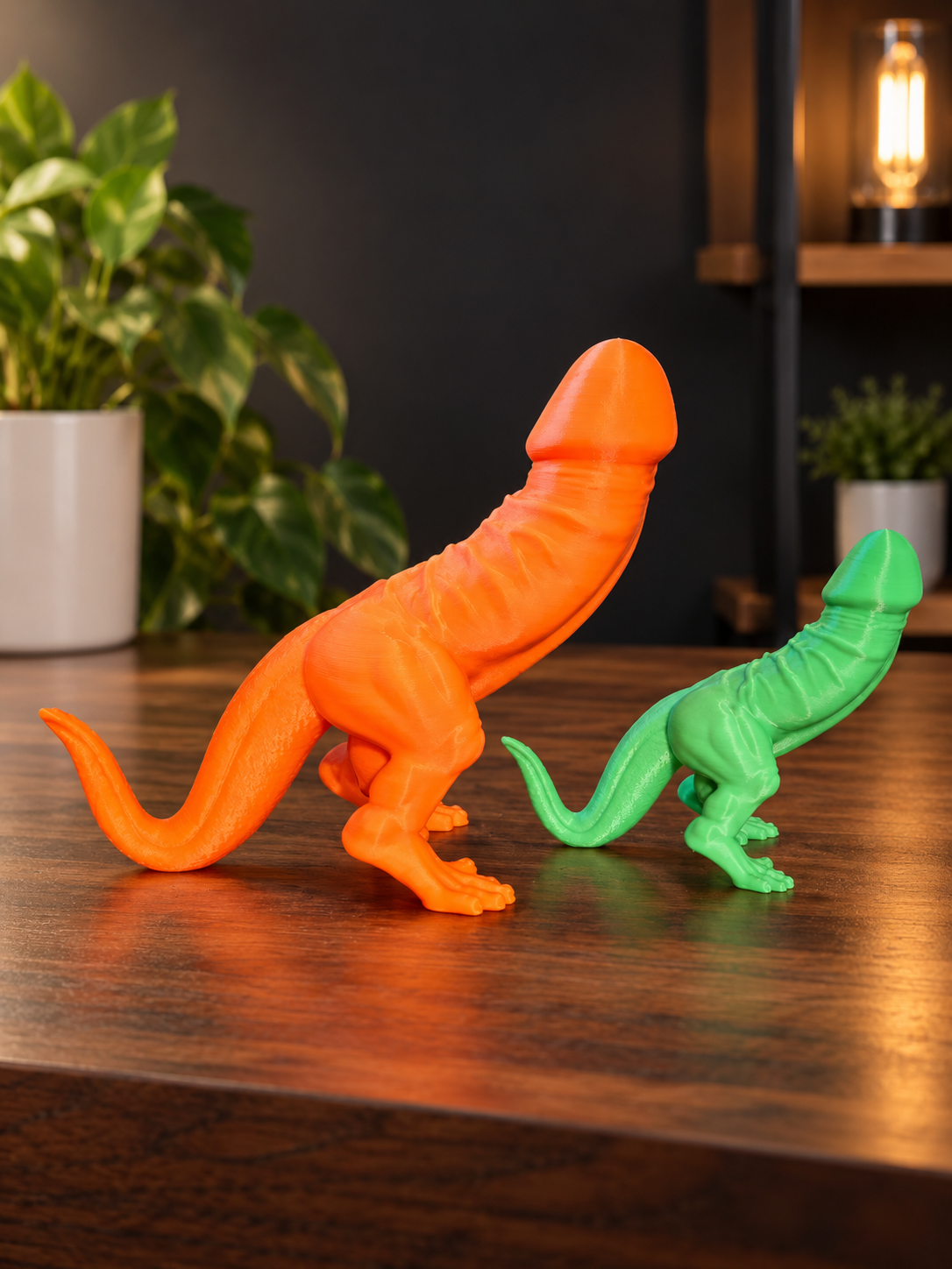 Dickosaurus Rex 3D printed novelty dinosaur